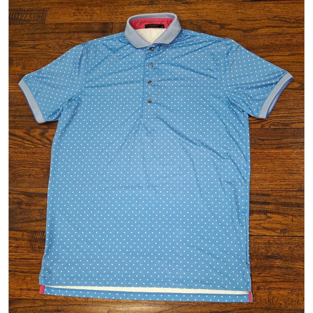 Greyson Blue Short Sleeve Polo Golf Shirt Mens Medium